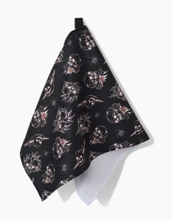 GEOMETRY Fiery Skulls Bar Towel