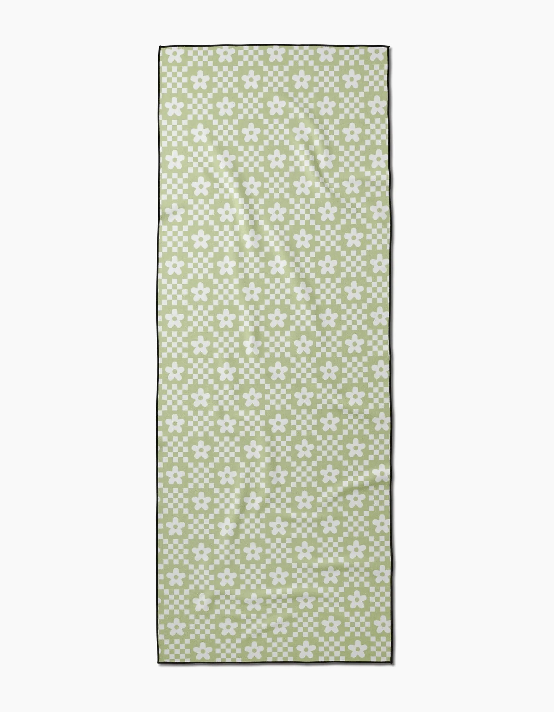 GEOMETRY Floral Check Yoga Towel