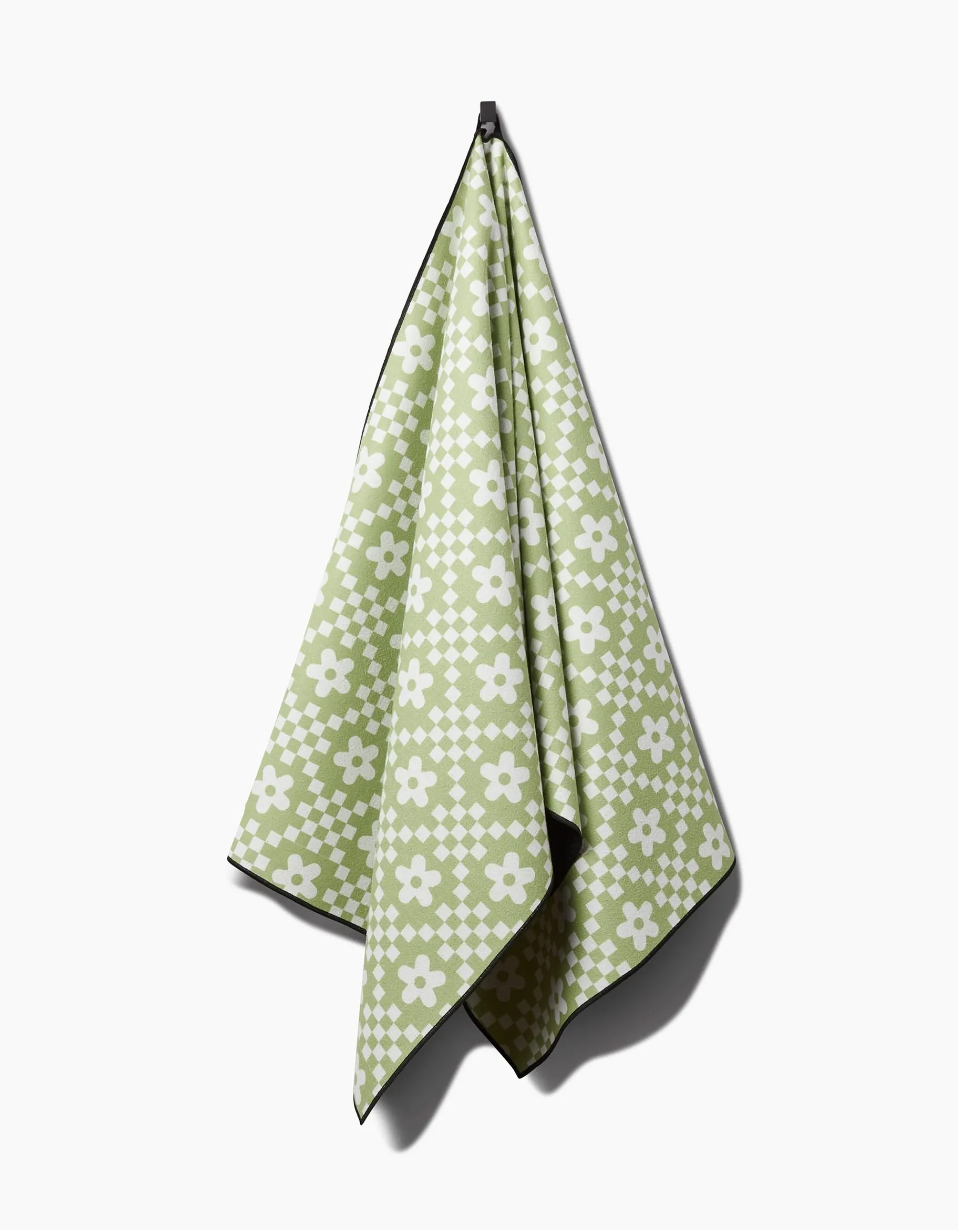 GEOMETRY Floral Check Yoga Towel