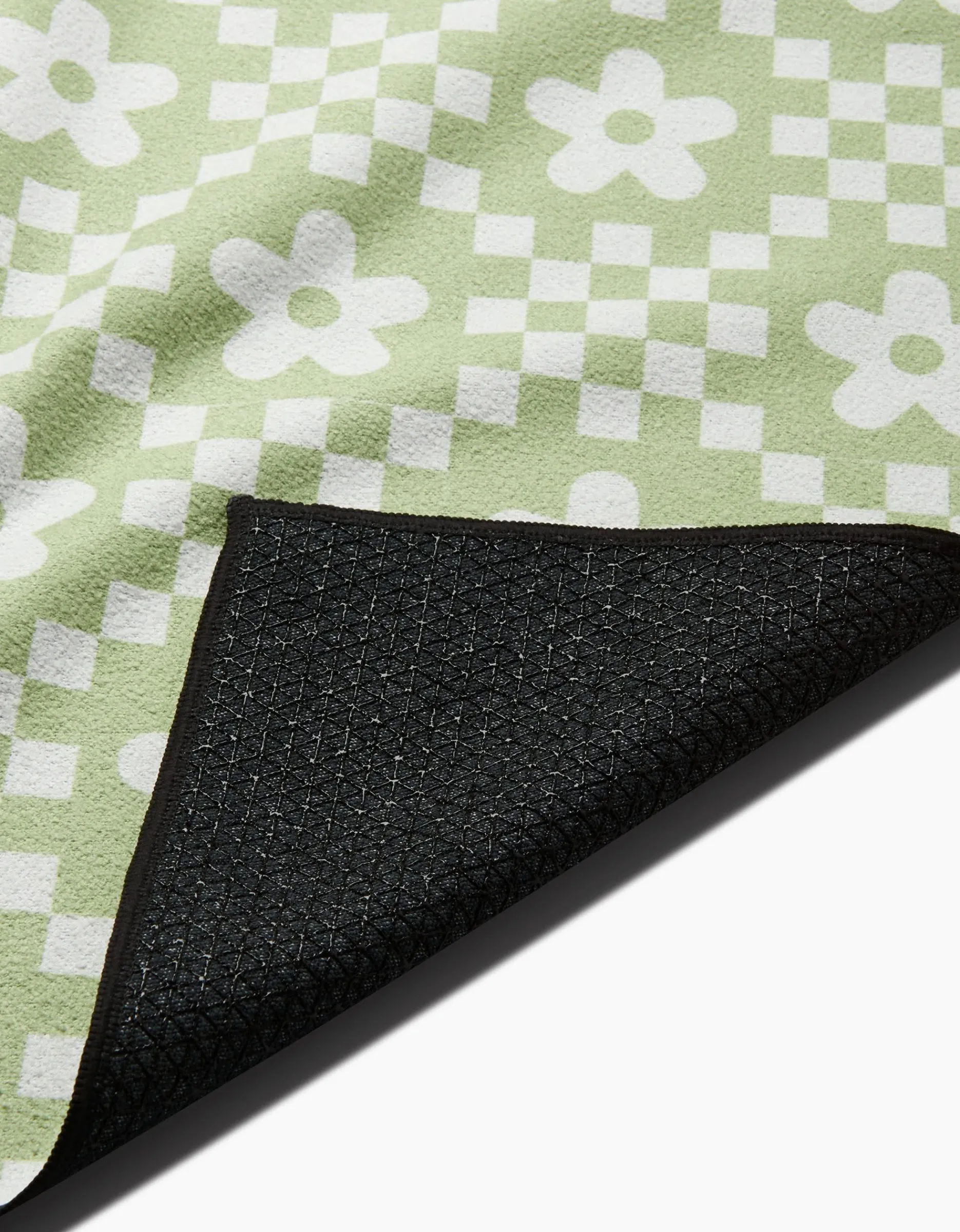 GEOMETRY Floral Check Yoga Towel