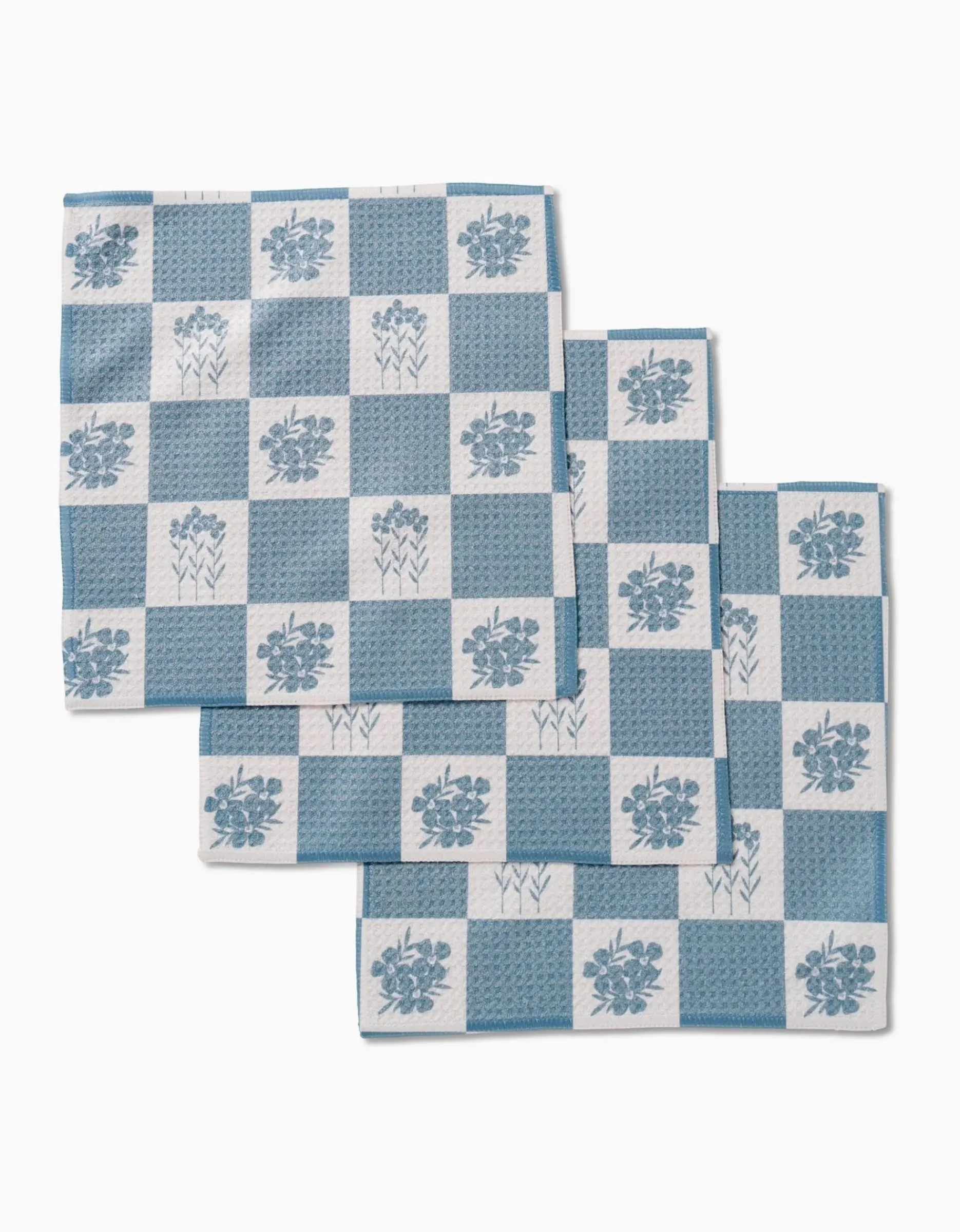 GEOMETRY Floral Patchwork Dishcloth Set