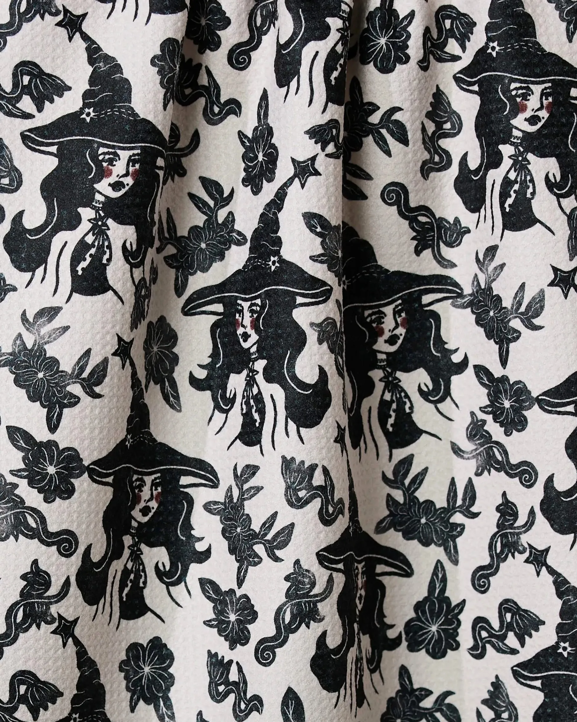 GEOMETRY Floral Witches Tea Towel