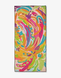 GEOMETRY Florescence Beach Towel