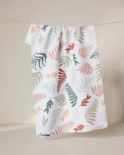 GEOMETRY Forest Floor Ferns Tea Towel