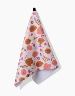 GEOMETRY Forest Leaves Tea Towel