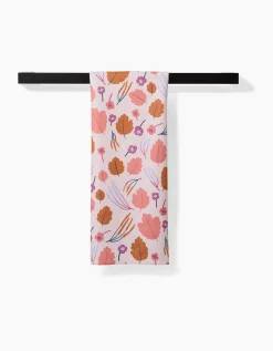GEOMETRY Forest Leaves Tea Towel