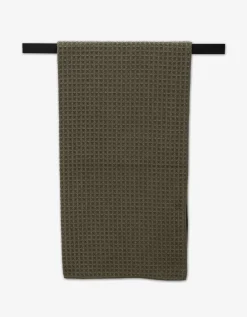 GEOMETRY Forest Waffle Bath Towel