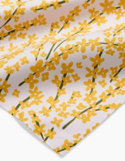 GEOMETRY Forsythia Floral Dinner Napkin Set