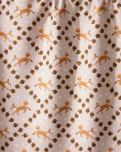 GEOMETRY Foxes and Twinkles Tea Towel