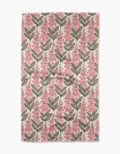 GEOMETRY Foxglove Finery Tea Towel