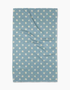 GEOMETRY Freckle Light Blue Tea Towel
