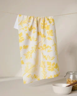 GEOMETRY Garden of Gold Tea Towel