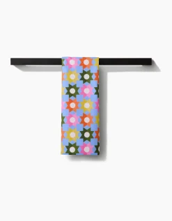 GEOMETRY Geometric Garden Tea Towel