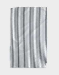 GEOMETRY Get In Line - Navy Tea Towel