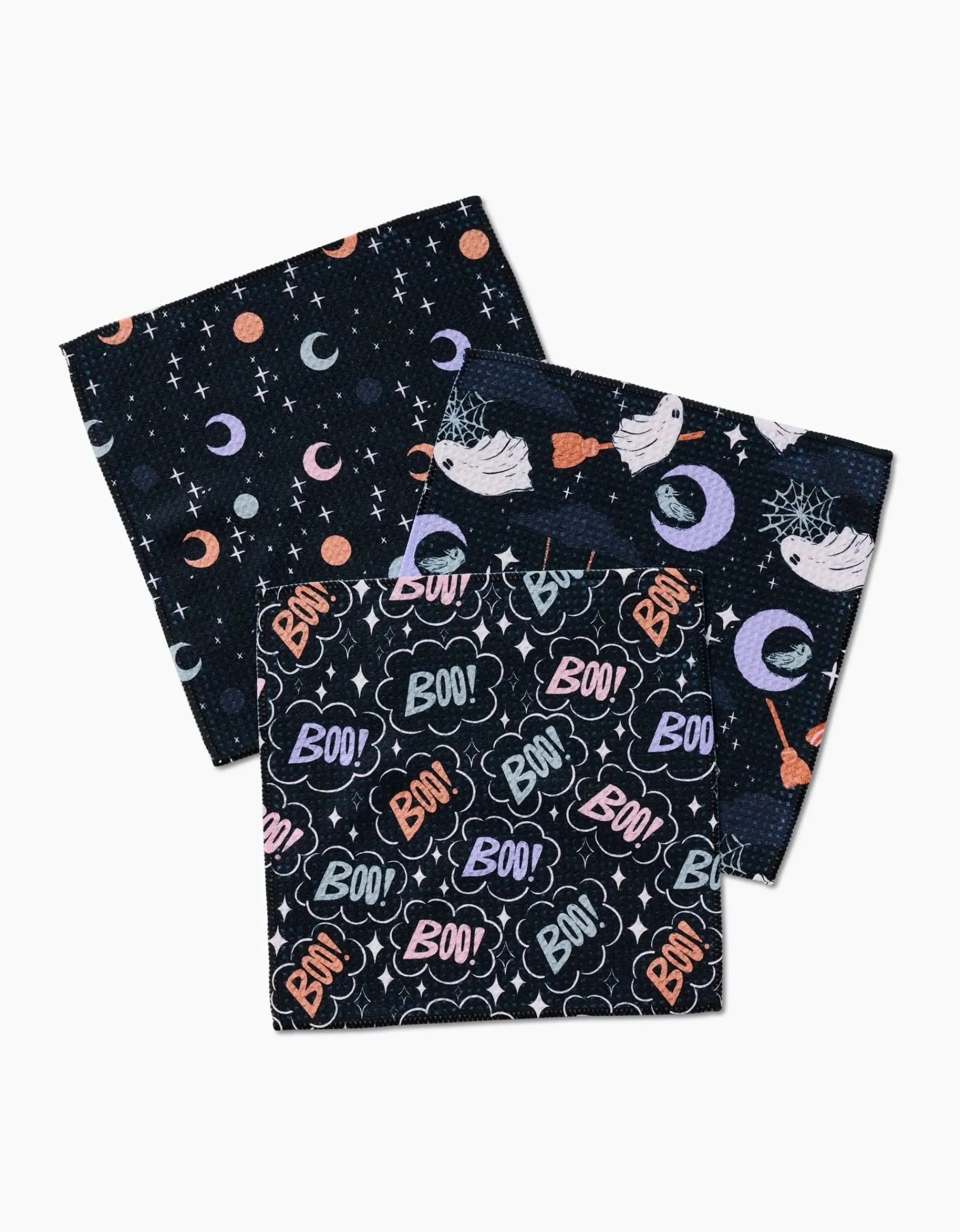 GEOMETRY Ghosts In The Night Dishcloth Set