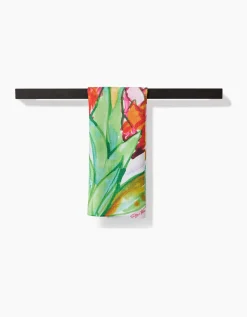 GEOMETRY Ginger Tea Towel