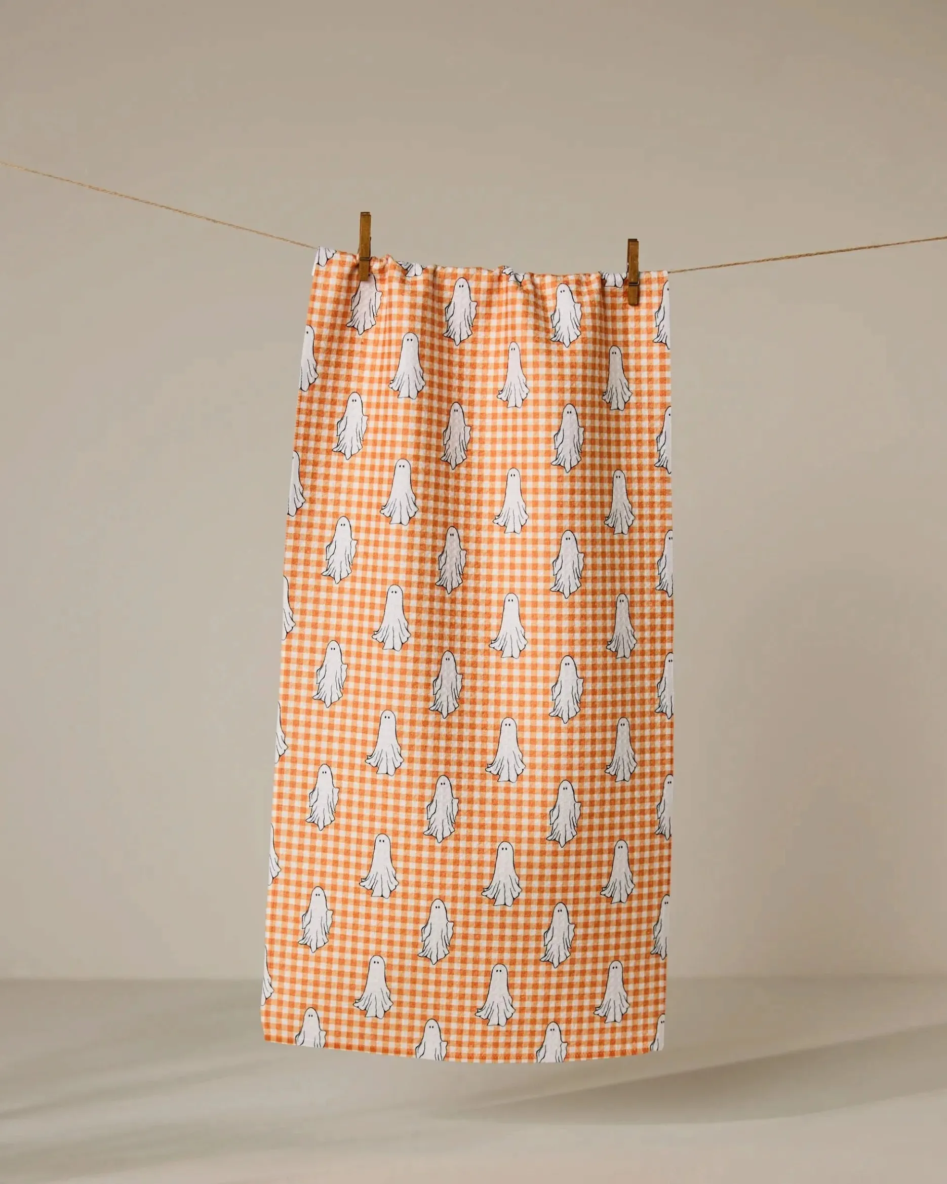 GEOMETRY Gingham Ghosts Bar Towel