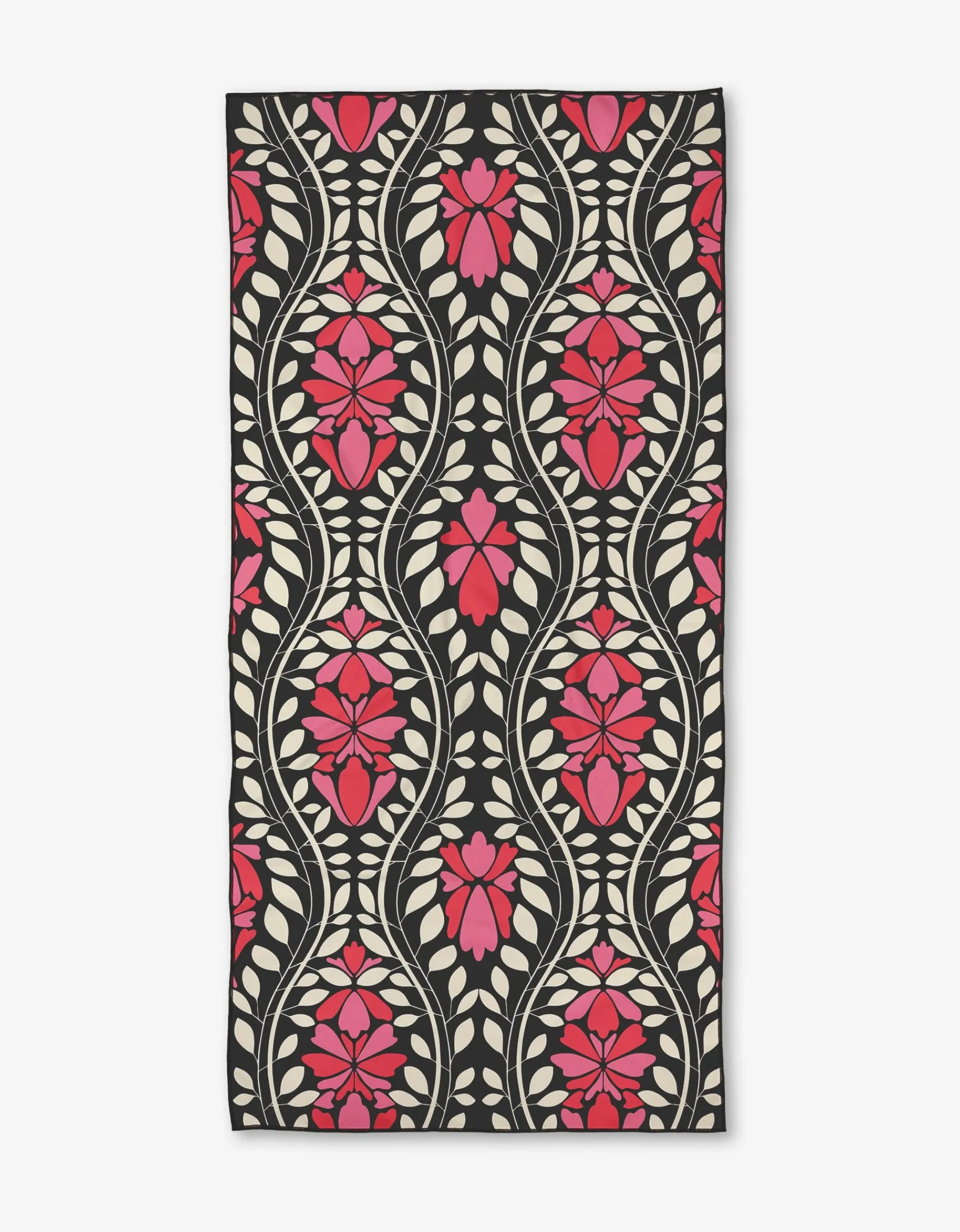 GEOMETRY Glowing Garden Path Beach Towel