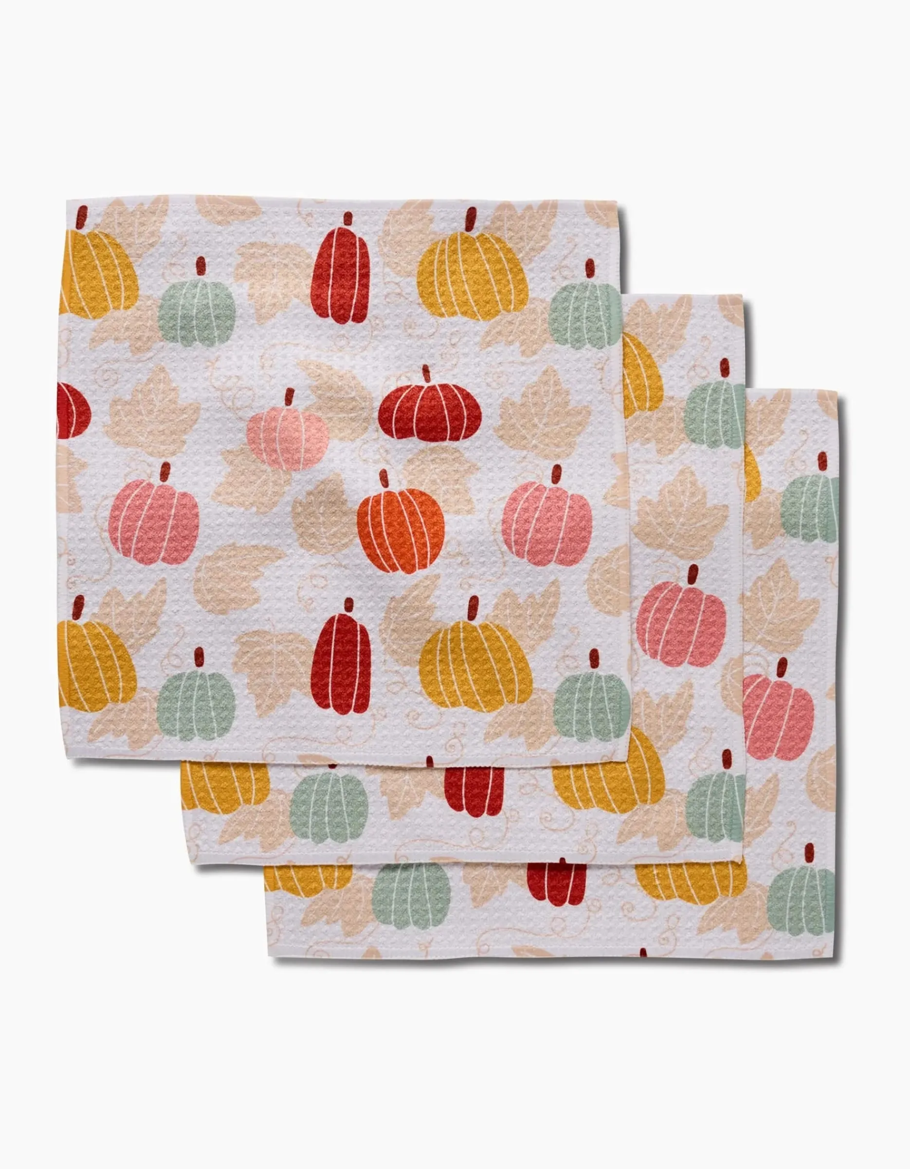 GEOMETRY Golden Fall Field Dishcloth Set