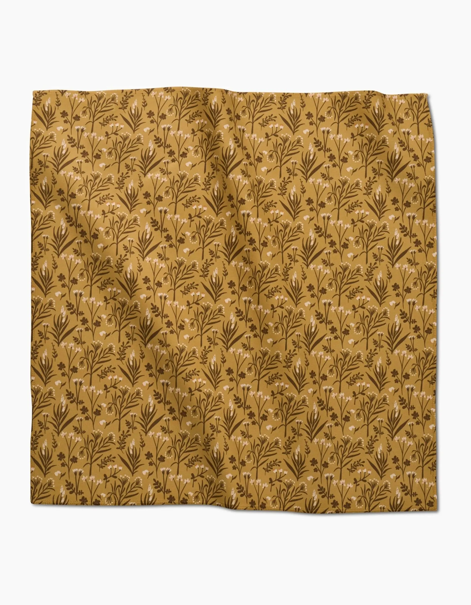 GEOMETRY Golden Fall Flowers Dinner Napkin Set