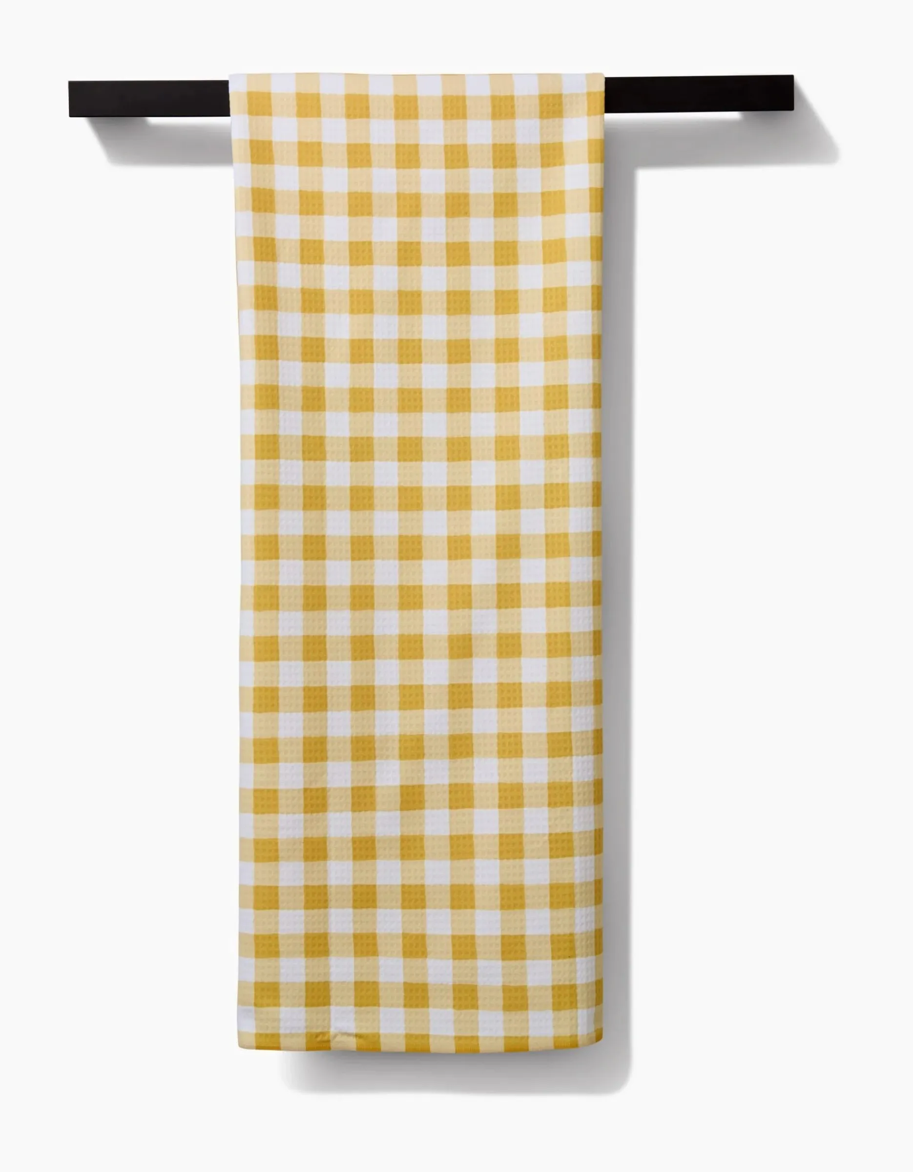 GEOMETRY Golden Plaid Luxe Bath Towel
