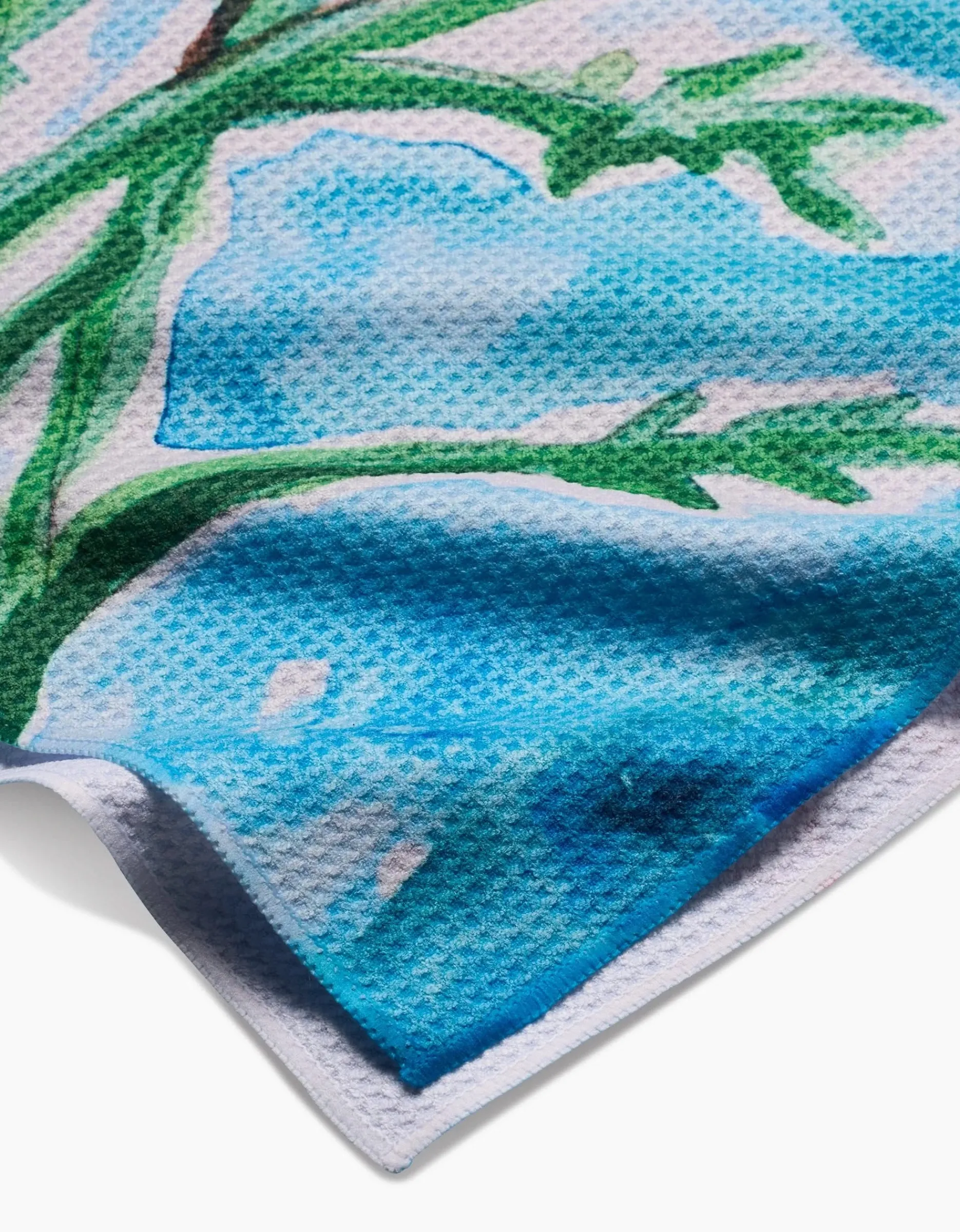 GEOMETRY Golden Poppy Flowers Tea Towel