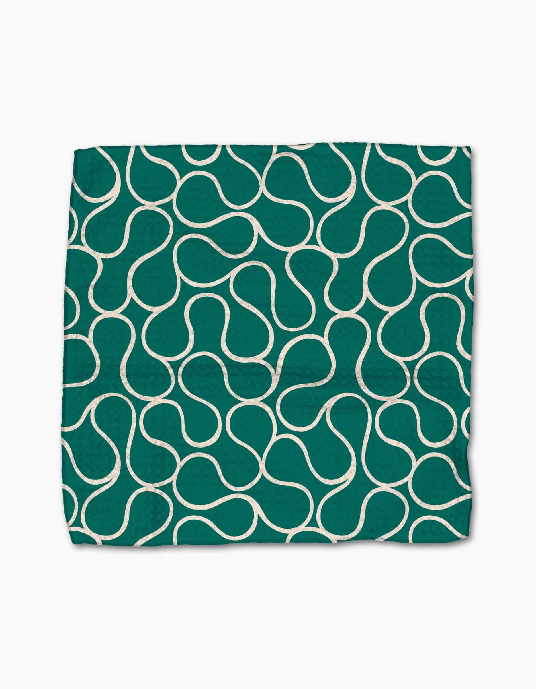 GEOMETRY Green Loops Dishcloth Set