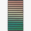 GEOMETRY Green Stripes Fitness Towel