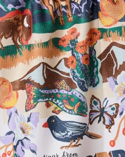 GEOMETRY Greetings From Colorado Tea Towel