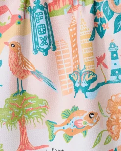 GEOMETRY Greetings From Georgia Tea Towel