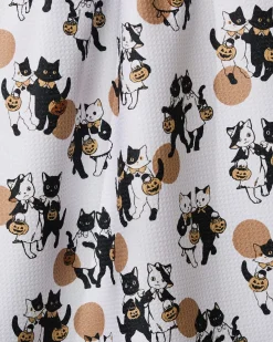 GEOMETRY Halloween Date Tea Towel