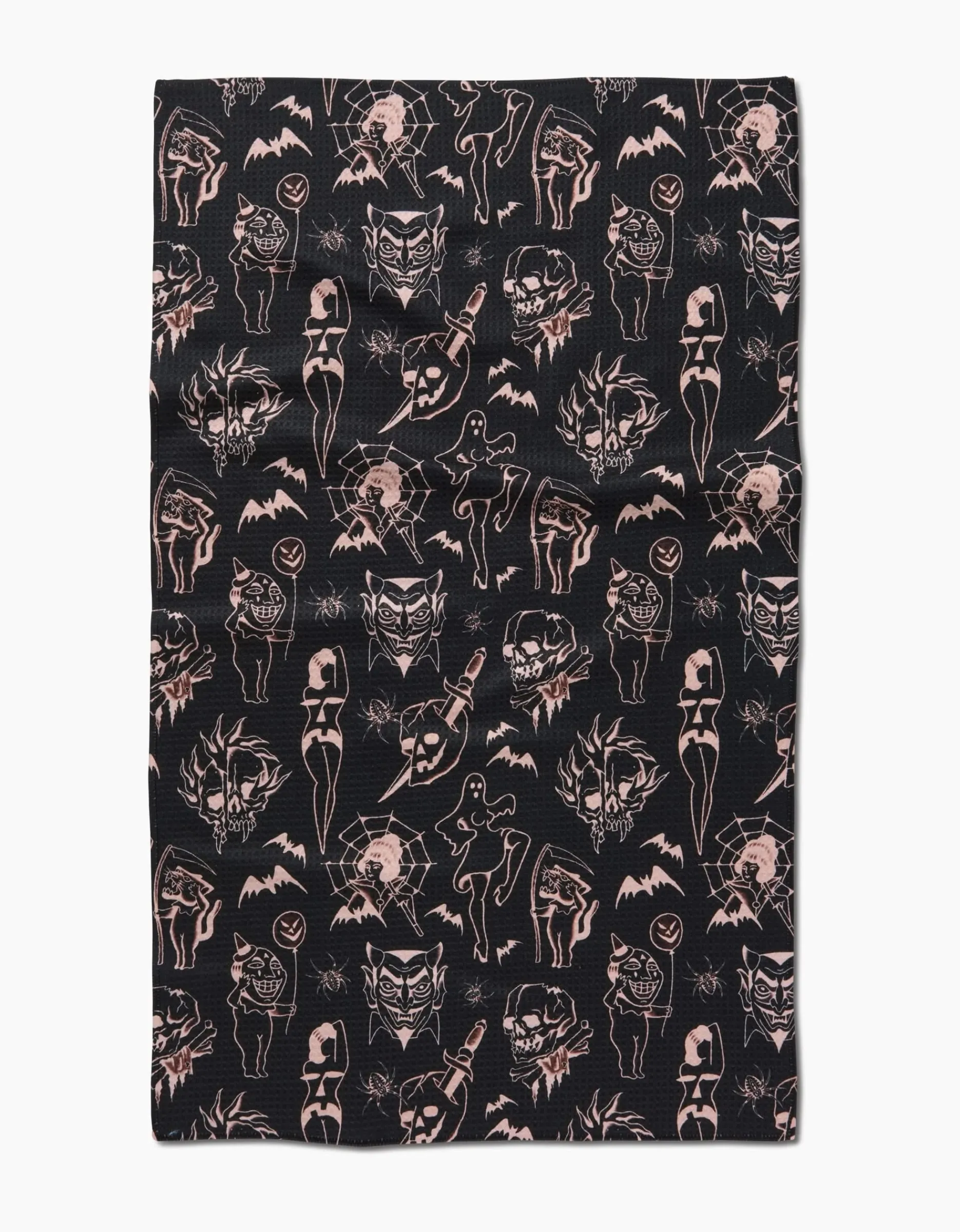 GEOMETRY Halloween Flash Tea Towel