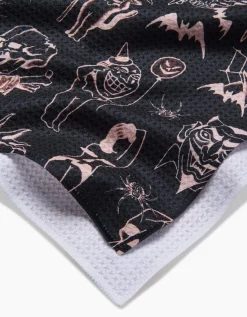 GEOMETRY Halloween Flash Tea Towel