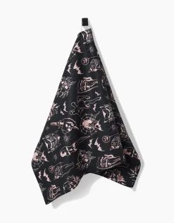 GEOMETRY Halloween Flash Tea Towel
