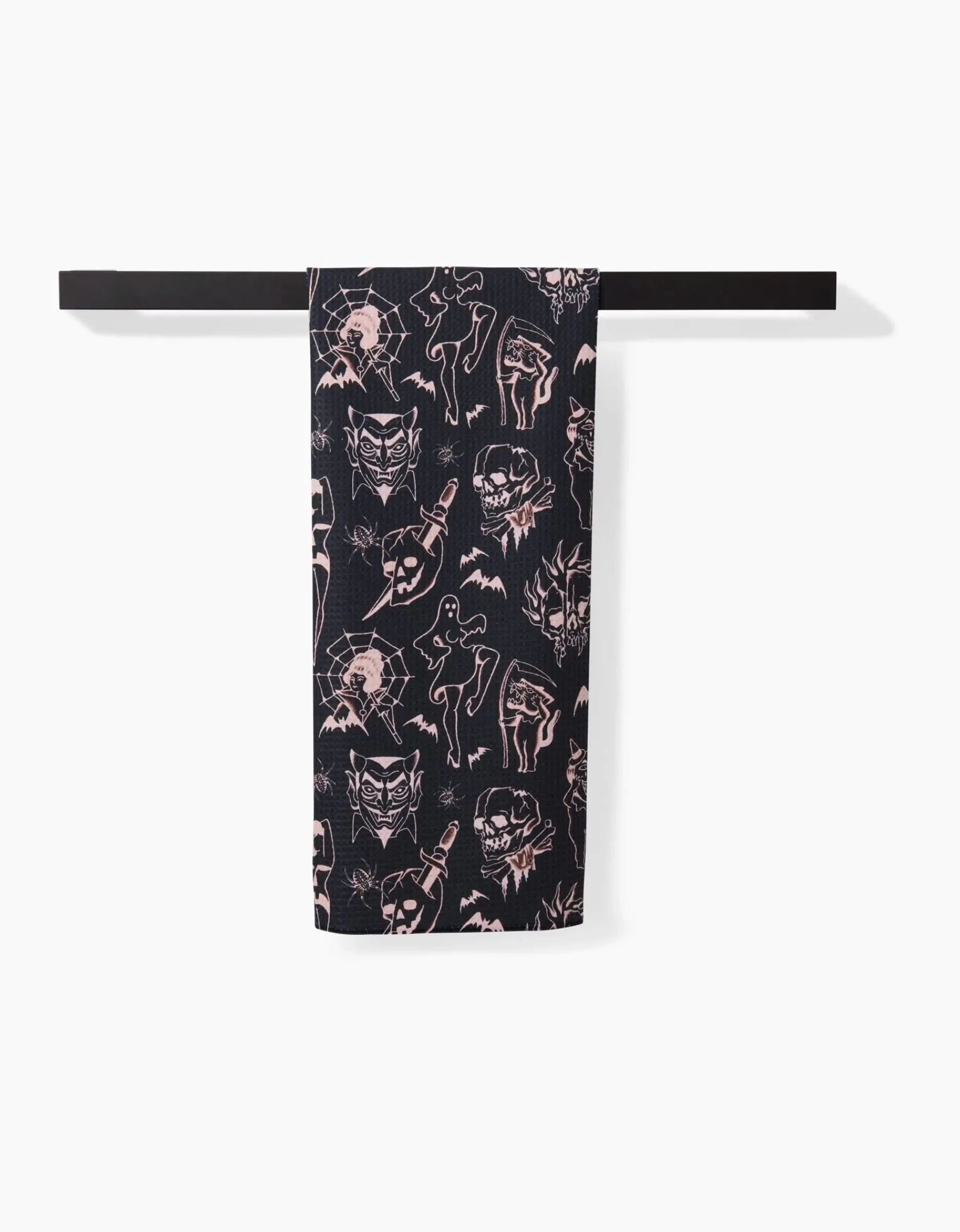 GEOMETRY Halloween Flash Tea Towel