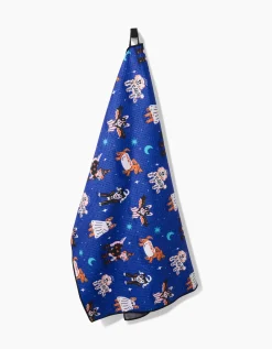 GEOMETRY Halloween Hounds Dog Towel