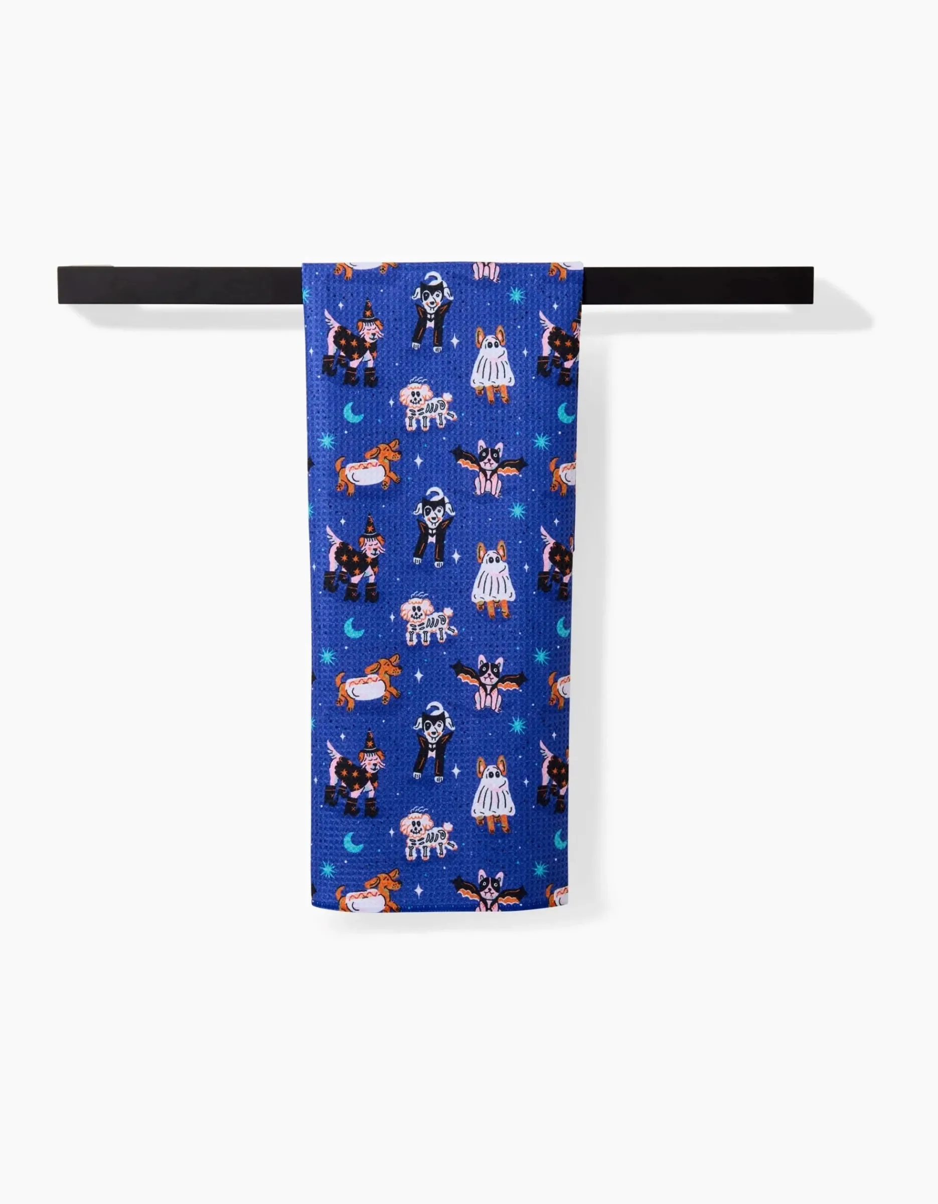 GEOMETRY Halloween Hounds Tea Towel