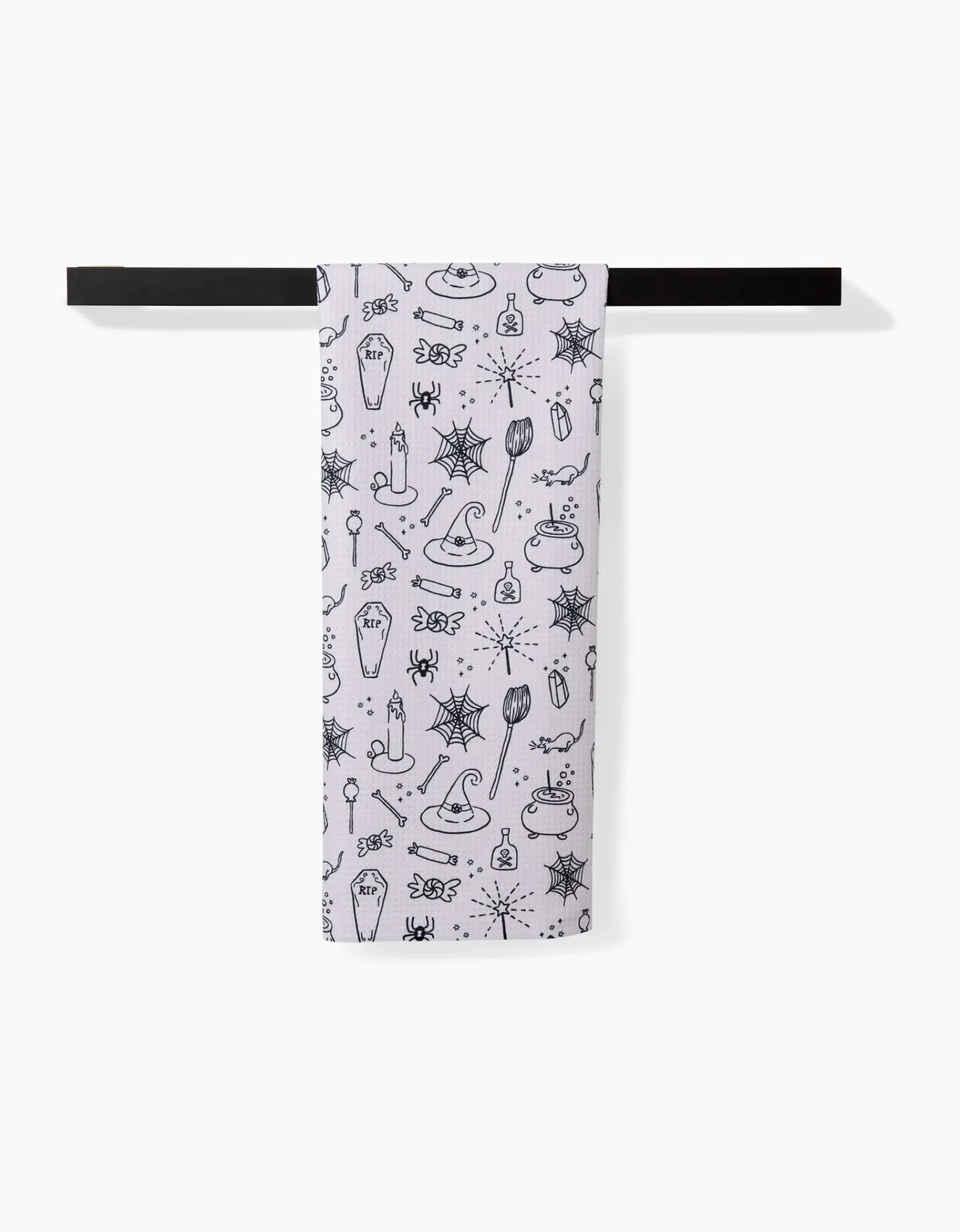 GEOMETRY Halloween Magic White Tea Towel