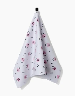 GEOMETRY Halloween Pumpkin Bucket Tea Towel