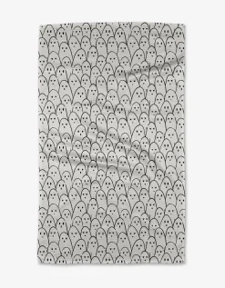 GEOMETRY Happy Ghosts Tea Towel