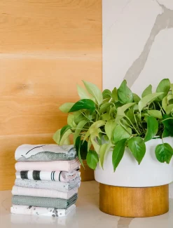 GEOMETRY Harper Abstract Bar Towel