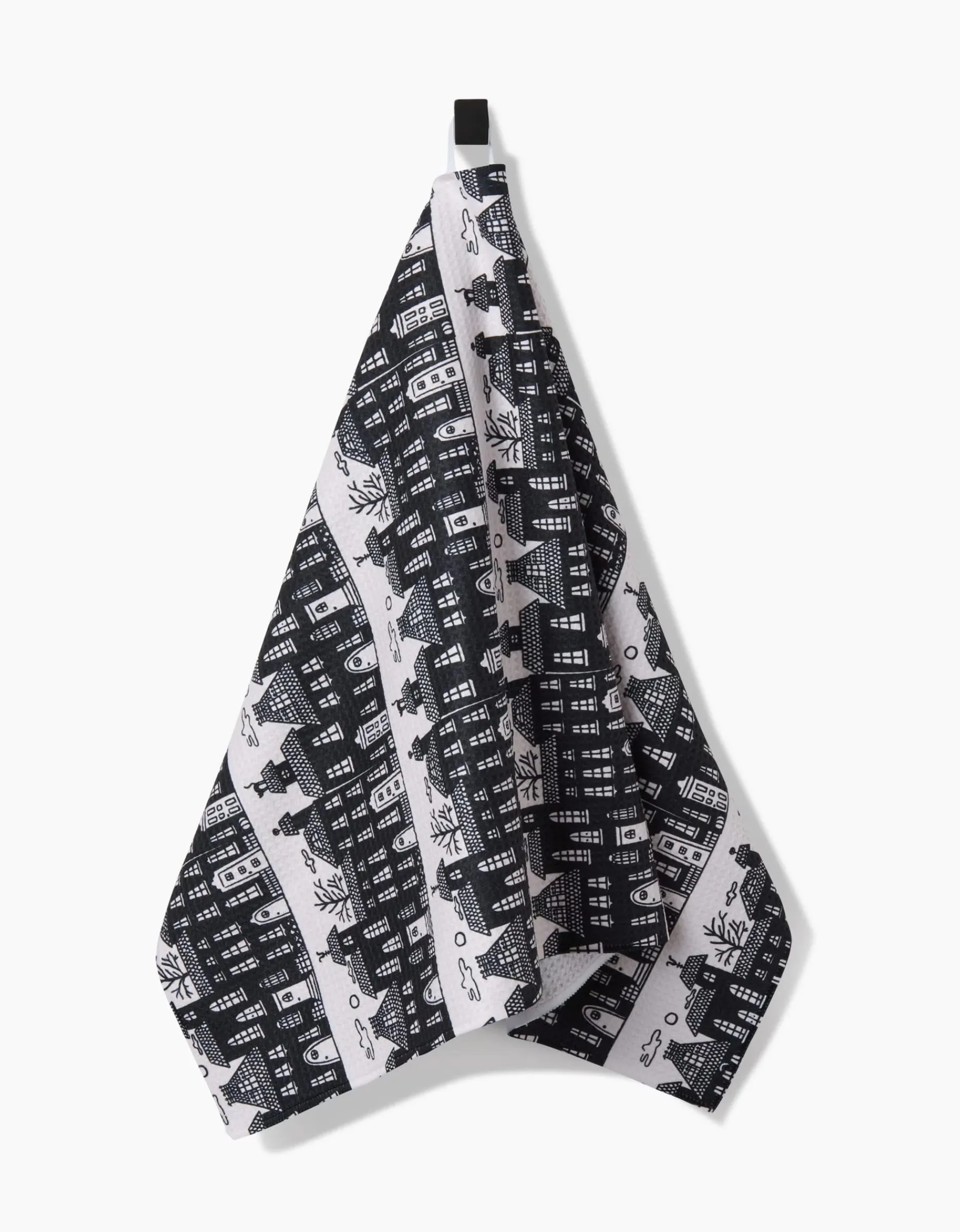 GEOMETRY Haunted House Alley Tea Towel