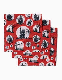 GEOMETRY Haunted House Dishcloth Set