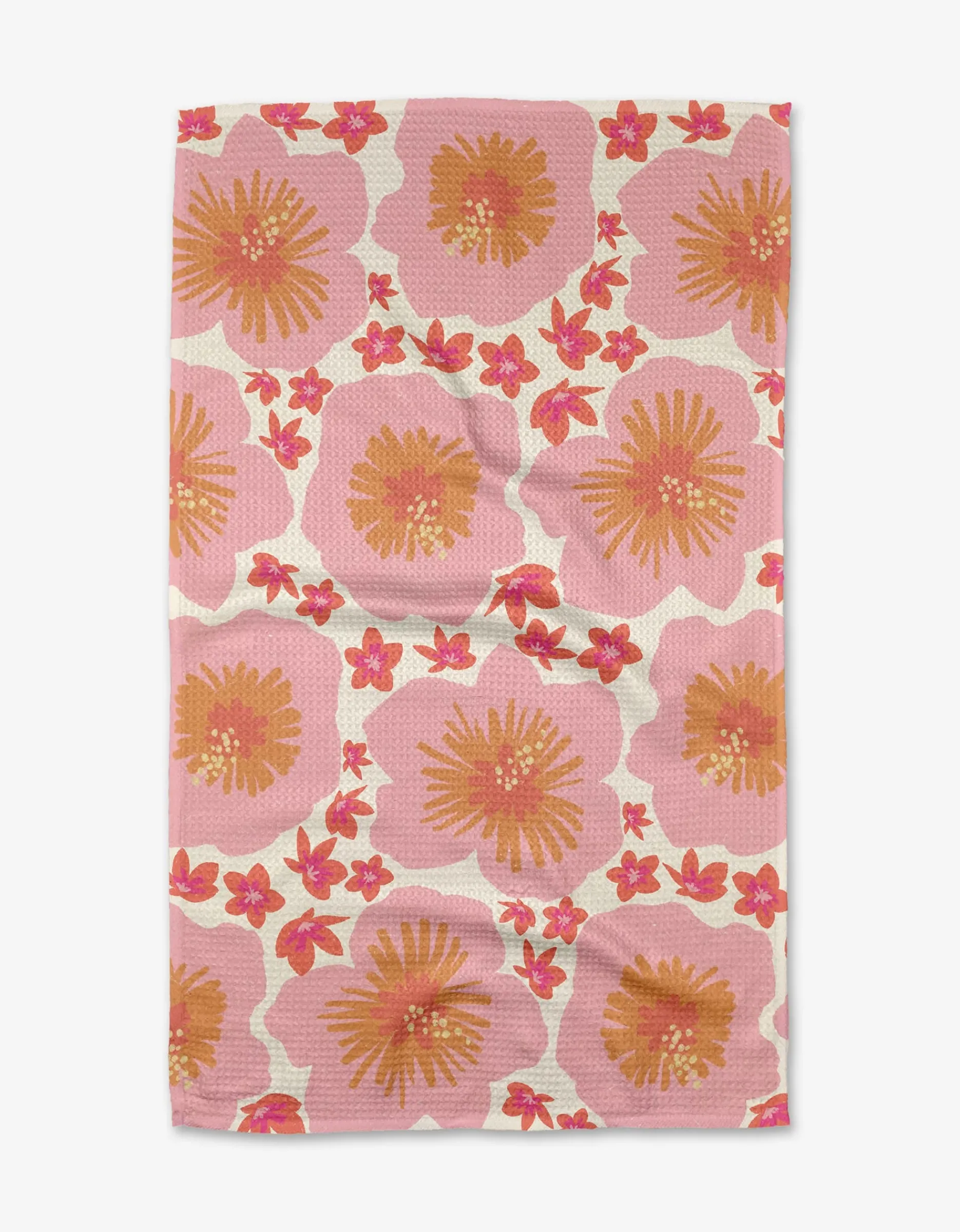 GEOMETRY Hibiscus Sunset Tea Towel