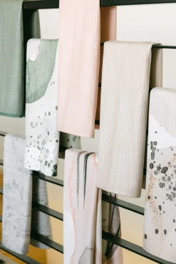 GEOMETRY Houston Wood Tea Towel