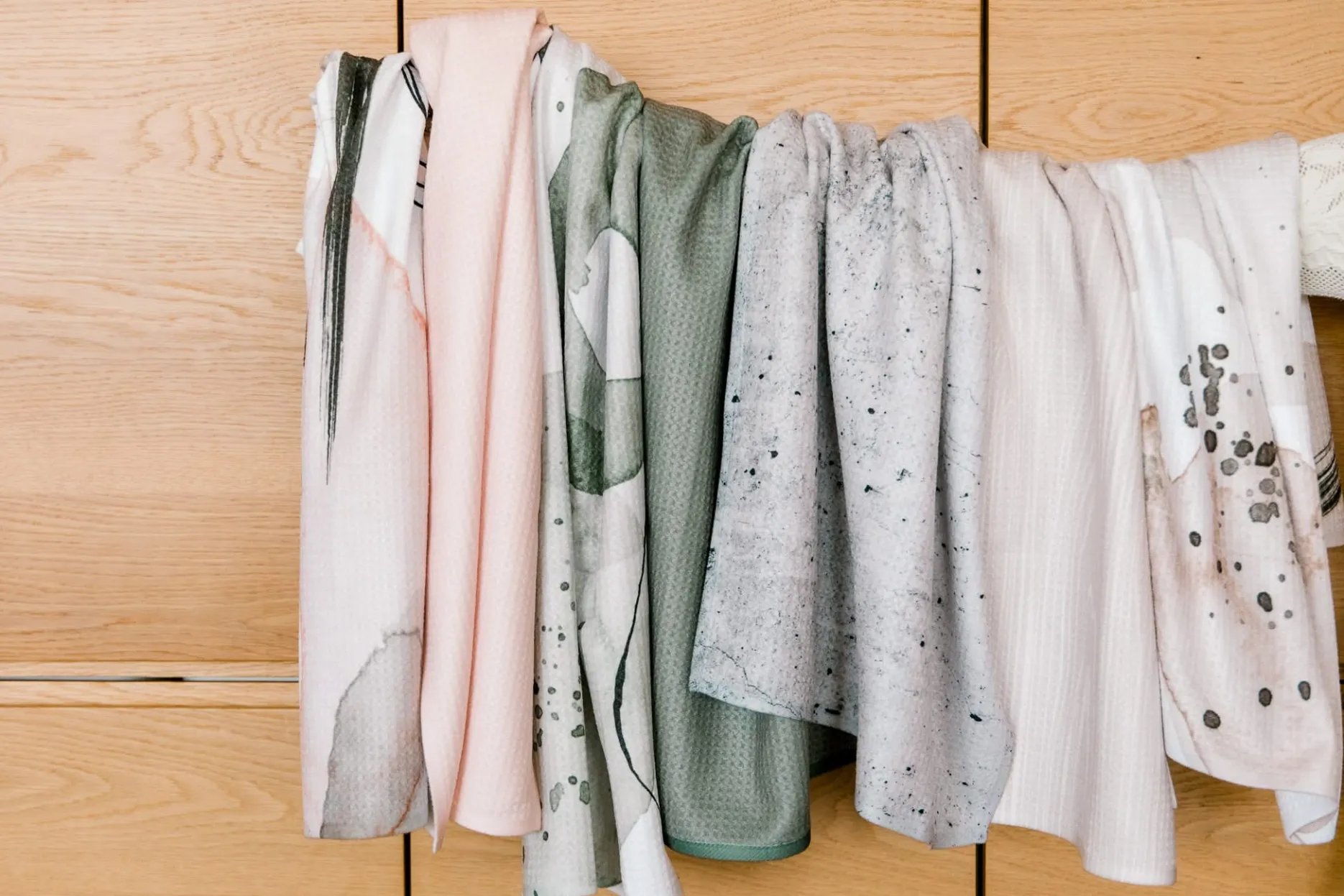 GEOMETRY Hudson Grey Dishcloth Set