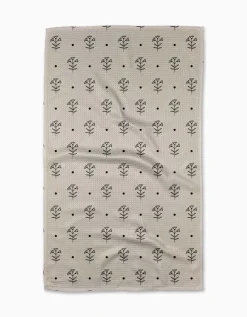 GEOMETRY Inked Bloom Tea Towel