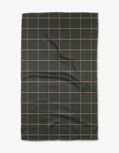 GEOMETRY Iron Grid Tea Towel