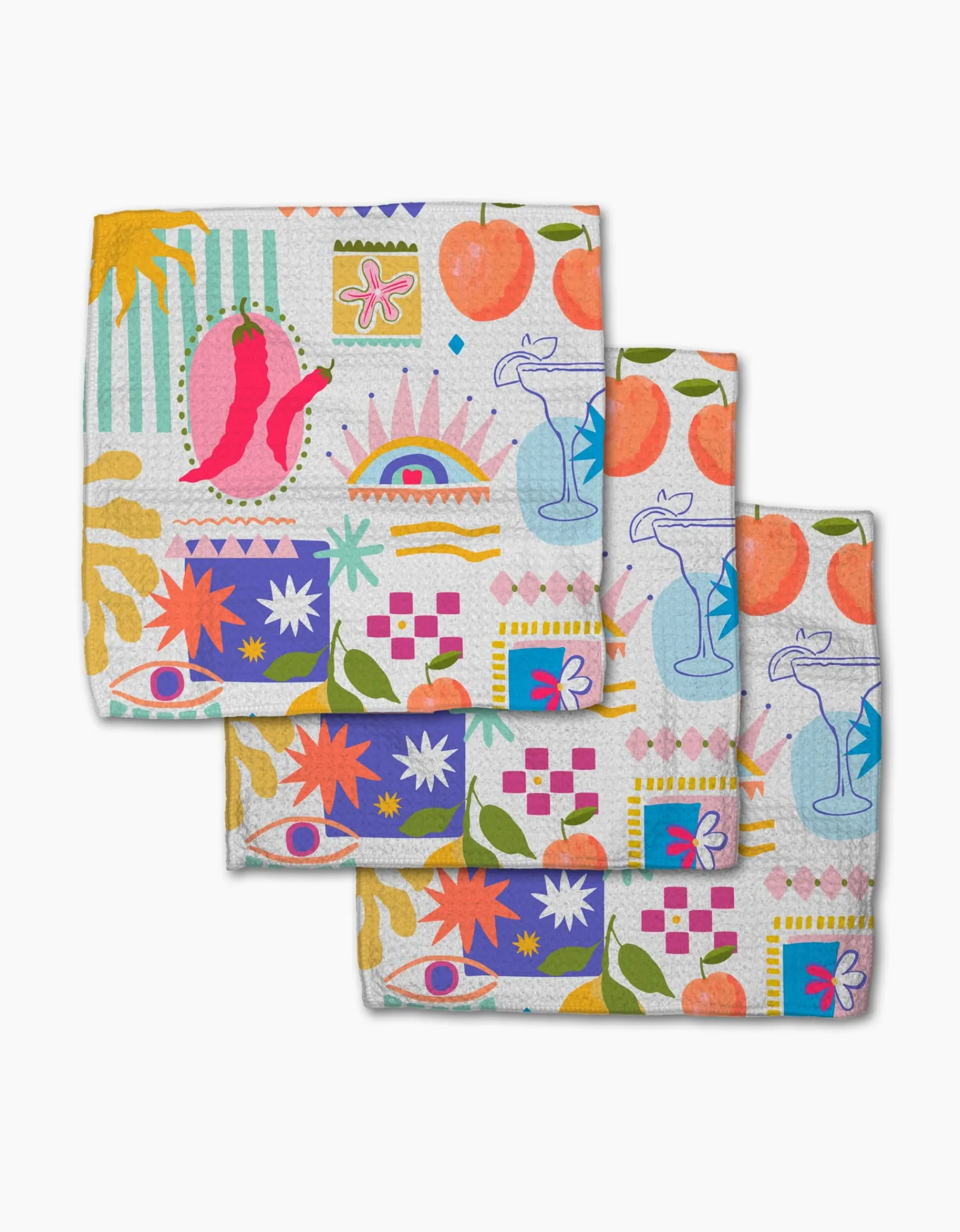 GEOMETRY Italian Picnic Dishcloth Set