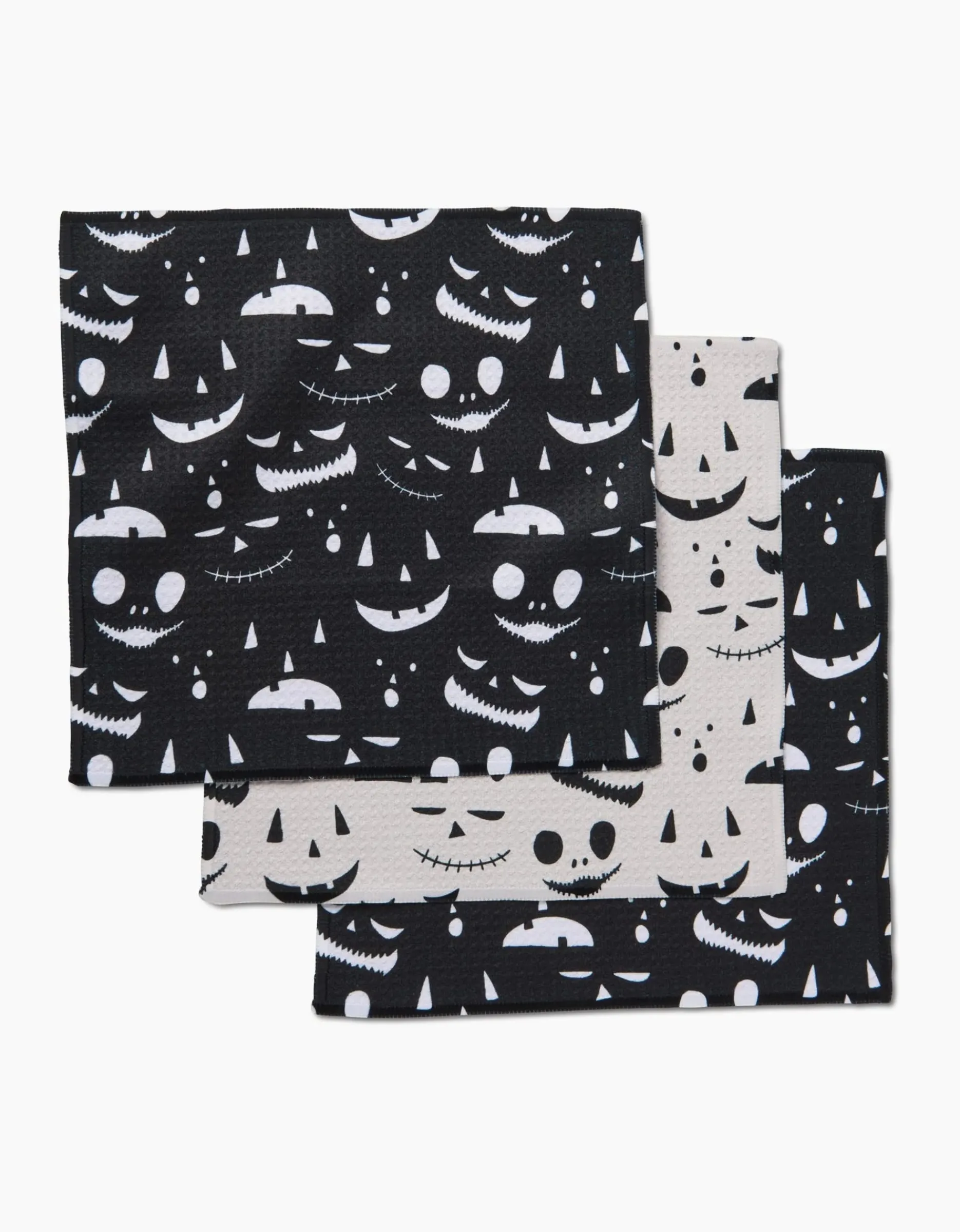 GEOMETRY Jack O Lantern Jamboree Dishcloth Set